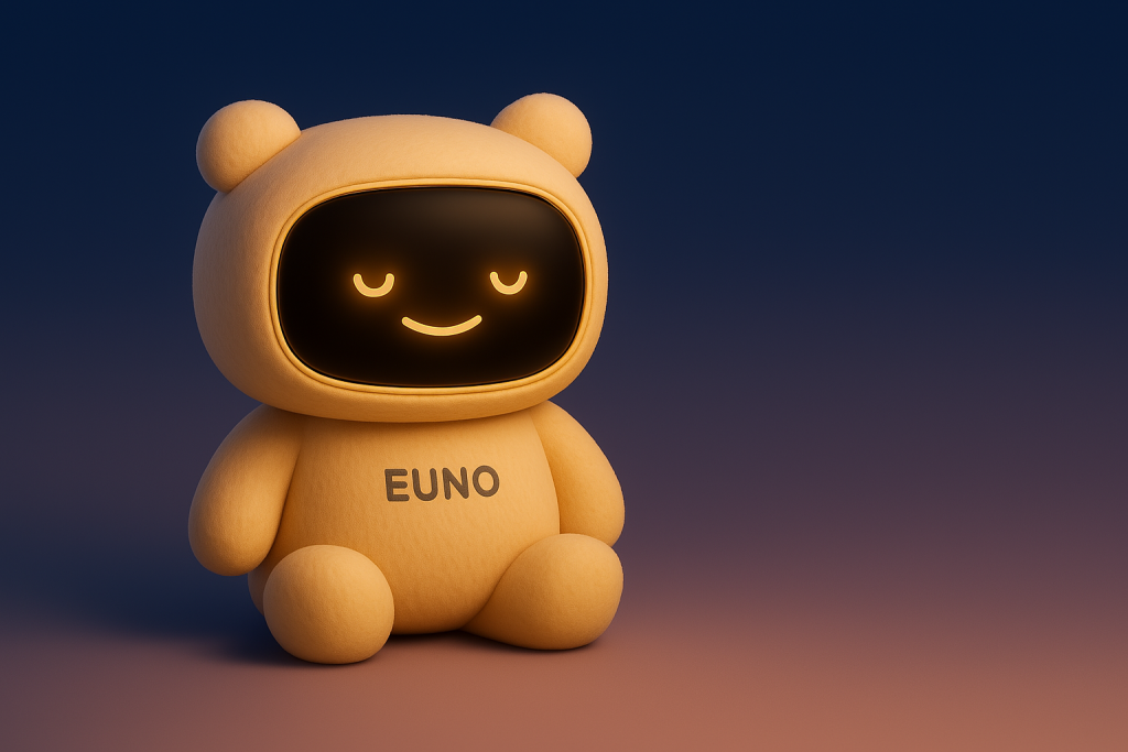 Robot Euno jaune en veille